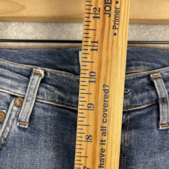 AGOLDE Sophia High Rise Skinny Crop Jeans Womens 30 Distressed Ripped Knees - Picture 6 of 12